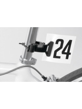 UCHWYT DO NUMERÓW STARTOWYCH RACEONE CZARNY