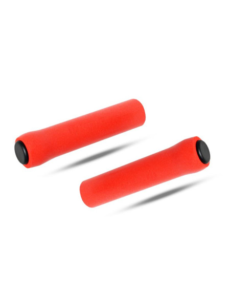 CHWYTY VELO VLG-1381a SILIKON CZERWONY 130 mm