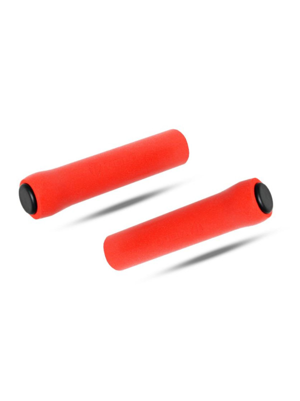 CHWYTY VELO VLG-1381a SILIKON CZERWONY 130 mm