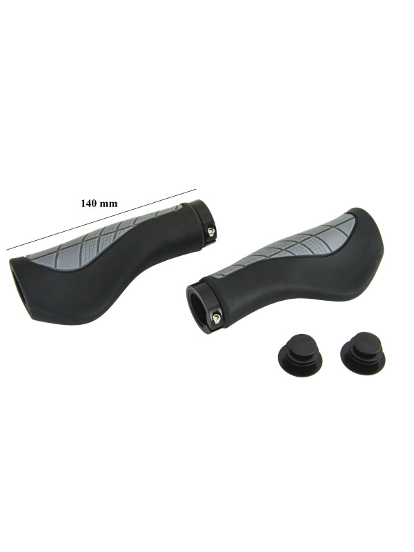 CHWYTY ERGONOMICZNE CZARNOSZARY 1LOCK