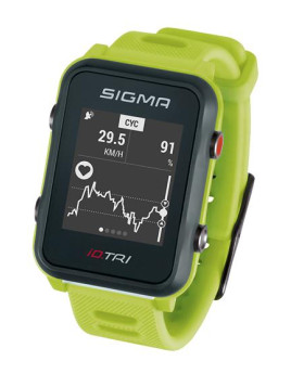 PULSOMETR Z GPS SIGMA ID.TRI LIMONKOWY 24270 SET