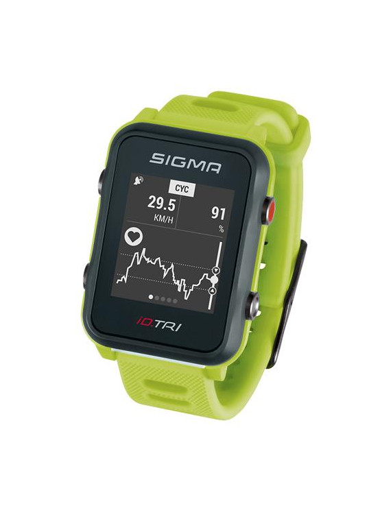 PULSOMETR Z GPS SIGMA ID.TRI LIMONKOWY 24270 SET
