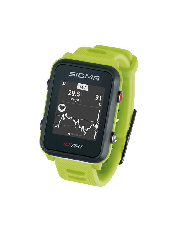 PULSOMETR Z GPS SIGMA ID.TRI LIMONKOWY 24270 SET