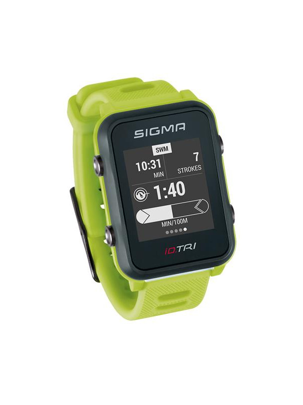 PULSOMETR Z GPS SIGMA ID.TRI LIMONKOWY 24270 SET