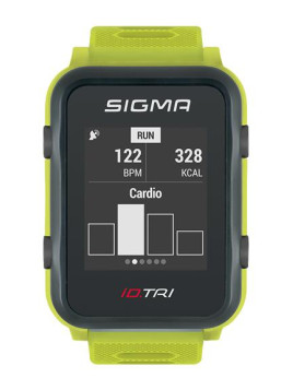 PULSOMETR Z GPS SIGMA ID.TRI LIMONKOWY 24270 SET