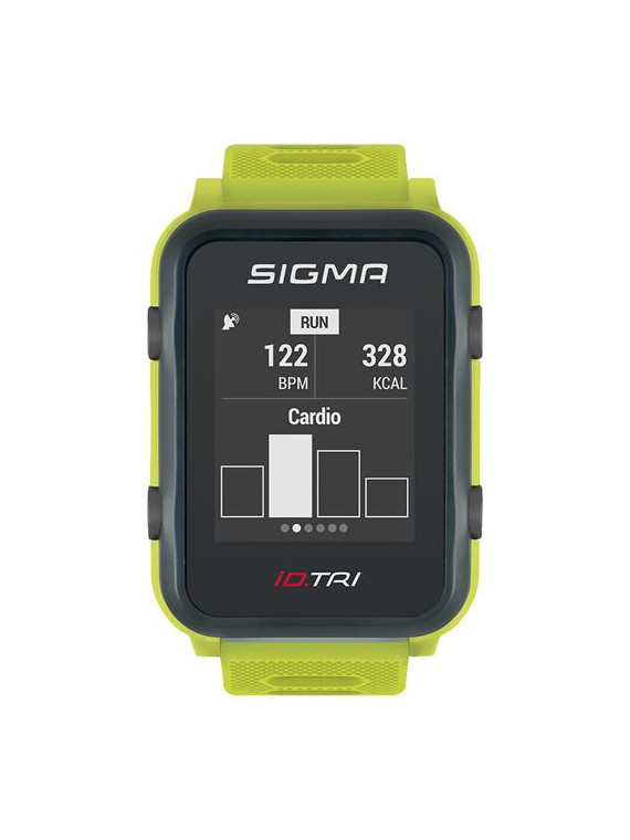 PULSOMETR Z GPS SIGMA ID.TRI LIMONKOWY 24270 SET