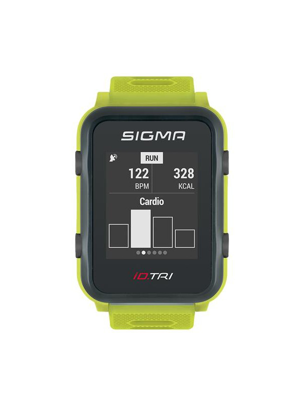 PULSOMETR Z GPS SIGMA ID.TRI LIMONKOWY 24270 SET