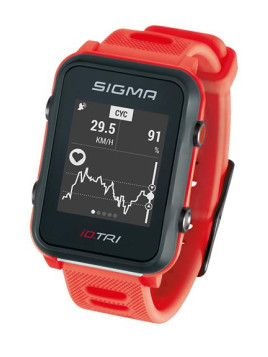 PULSOMETR Z GPS SIGMA ID.TRI CZERWONY 24280 SET