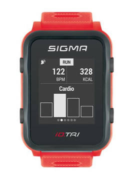 PULSOMETR Z GPS SIGMA ID.TRI CZERWONY 24280 SET