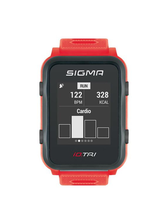 PULSOMETR Z GPS SIGMA ID.TRI CZERWONY 24280 SET