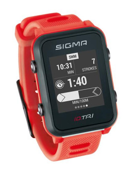 PULSOMETR Z GPS SIGMA ID.TRI CZERWONY 24280 SET