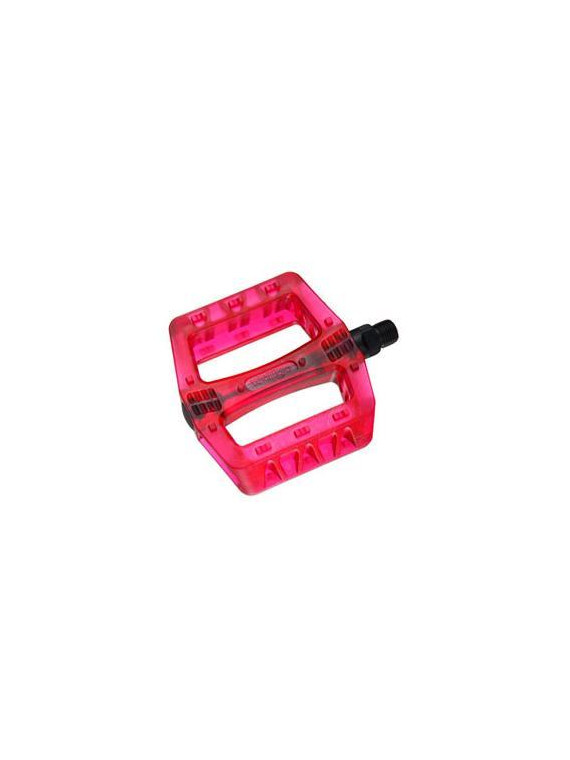 PEDAŁY WELLGO B107 RED TRANSPARENT BMX