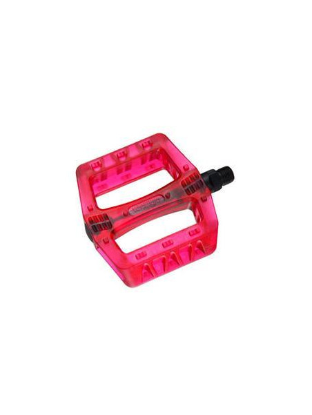 PEDAŁY WELLGO B107 RED TRANSPARENT BMX