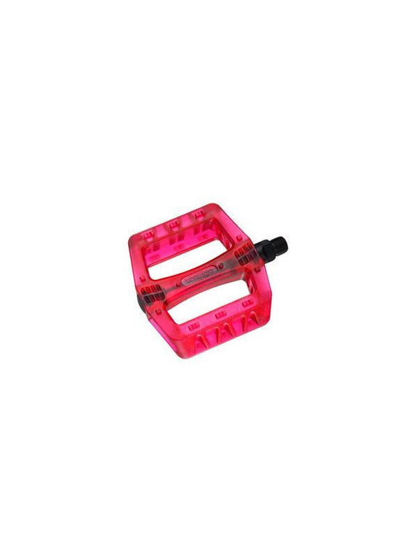 PEDAŁY WELLGO B107 RED TRANSPARENT BMX