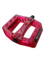 PEDAŁY WELLGO B107 RED TRANSPARENT BMX