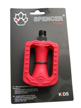 PEDAŁY SPENCER CZERWONE KIDS BLISTER