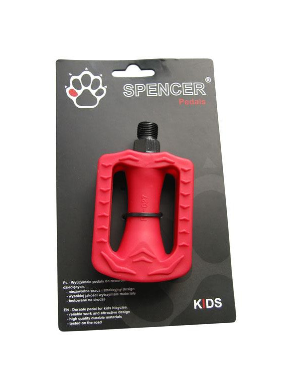 PEDAŁY SPENCER CZERWONE KIDS BLISTER