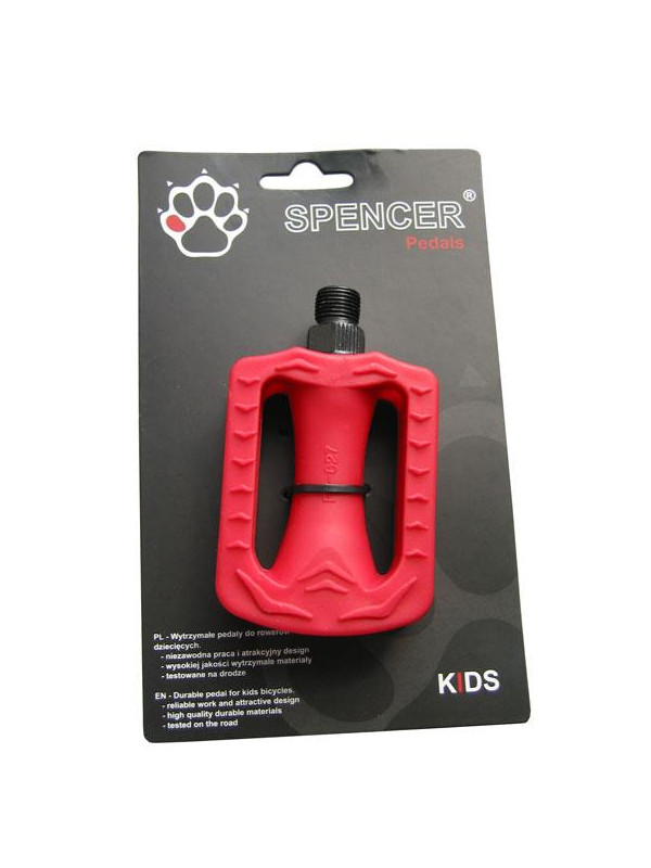 PEDAŁY SPENCER CZERWONE KIDS BLISTER