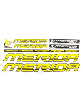 NAKLEJKA MERIDA ŻÓŁTA 5 szt= kpl