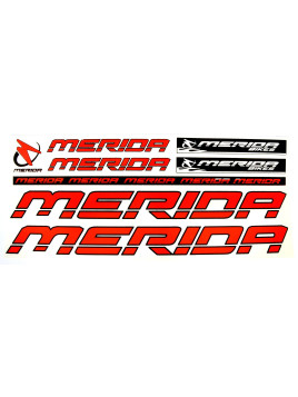 NAKLEJKA MERIDA CZERWONA 5 szt.= kpl