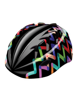 KASK B-SKIN "XS" KIDY PRO ZIGZAG 44-48CM CZARNY