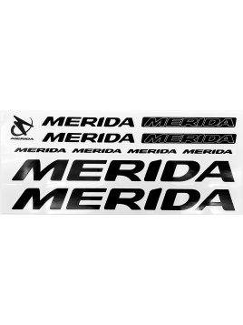 NAKLEJKA MERIDA CZARNA - BIAŁA OBW. 5 szt.= kpl