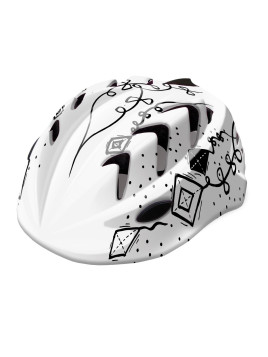 KASK B-SKIN "XS" KIDY PRO KITES 44-48CM BIAŁO-CZAR