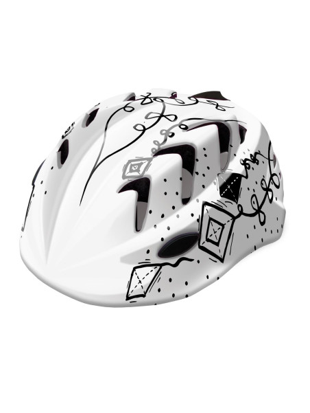 KASK B-SKIN "XS" KIDY PRO KITES 44-48CM BIAŁO-CZAR