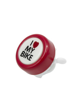 DZWONEK I LOVE MY BIKE D:49mm CZERWONY