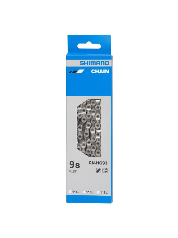 ŁAŃCUCH SHIMANO 9 RZ HG93 114 OG. + PIN