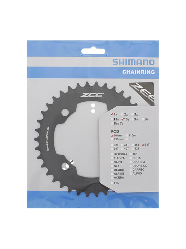 TARCZA DO KORBY SHIMANO 38T M640 ZEE CZARNA 1X10S