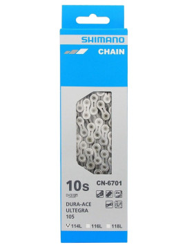 ŁAŃCUCH SHIMANO 10 RZ 6701 114 OG. + PIN