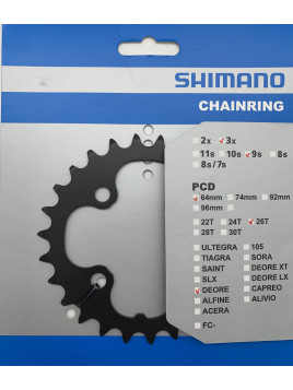 TARCZA DO KORBY SHIMANO 26T FC-M590 CZARNA
