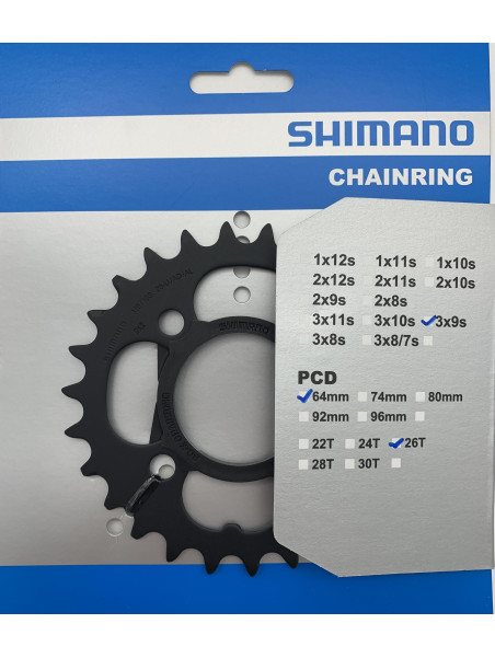 TARCZA DO KORBY SHIMANO 26T FC-M431-8 CZARNA