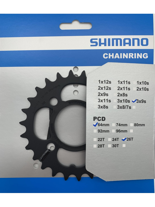 TARCZA DO KORBY SHIMANO 26T FC-M431-8 CZARNA