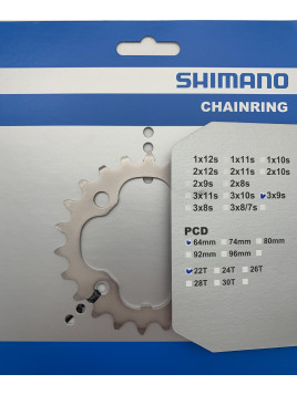 TARCZA DO KORBY SHIMANO 22T FC-M532 SREBRNA