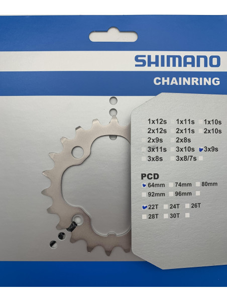 TARCZA DO KORBY SHIMANO 22T FC-M532 SREBRNA