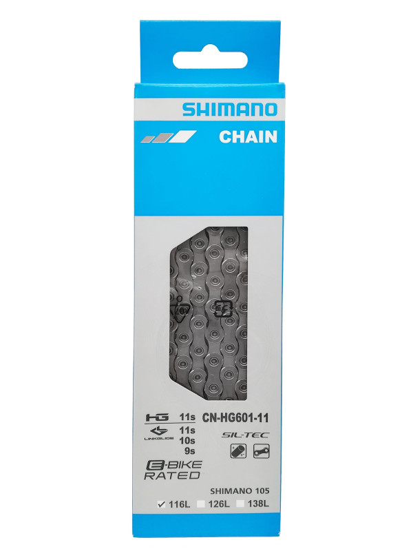 ŁAŃCUCH SHIMANO 11 RZ HG601 116 OG E-BIKE QUICK-LI