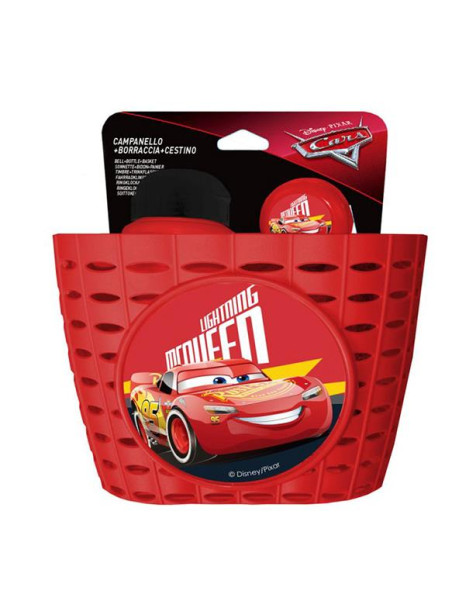 ZESTAW UPOMINEK DISNEY KOSZYK BIDON DZWONEK CARS