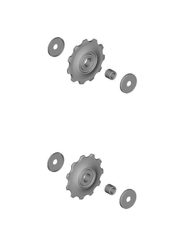 KÓŁKA PRZERZUTKI SHIMANO GÓRNE I DOLNE DO RDM370