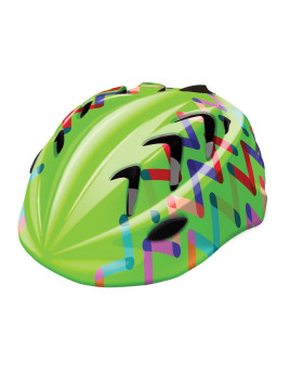 KASK B-SKIN "XS" KIDY PRO ZIGZAG 44-48CM ZIELONY