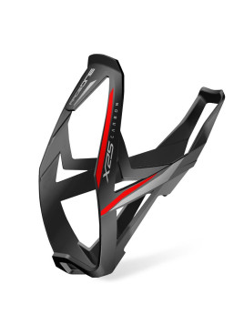KOSZYK BIDONU RACEONE X25 CARBON CZARNO-CZERWONY