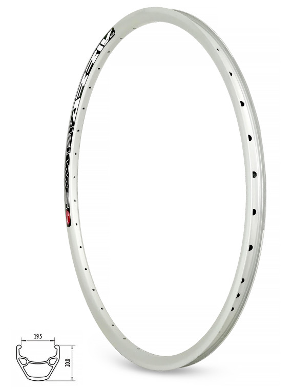 OBRĘCZ 26" DISC 36otw SREBRNA