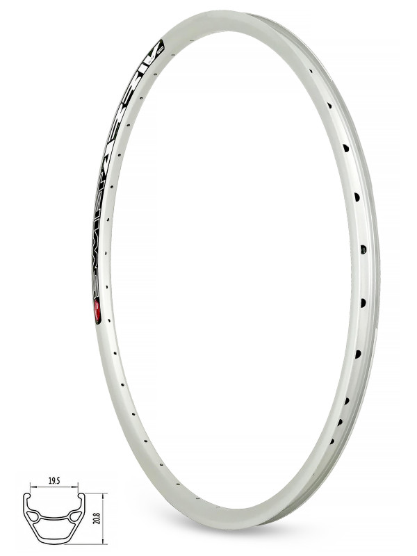 OBRĘCZ 26" DISC 36otw SREBRNA