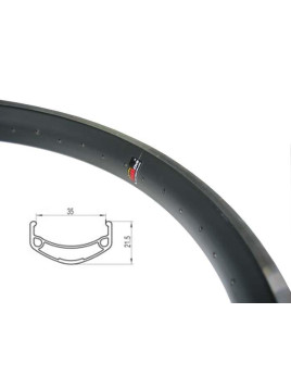 OBRĘCZ 20" BMX 21,5mm 48otw CZARNA
