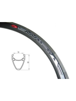 OBRĘCZ 24" STOŻEK 30mm 36 CZARNA