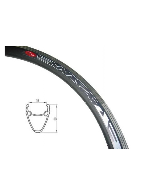 OBRĘCZ 24" STOŻEK 30mm 36 CZARNA