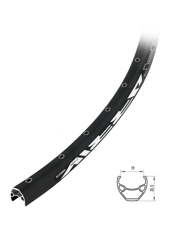 OBRĘCZ 27,5" DISC NITY 36 otw CZARNY