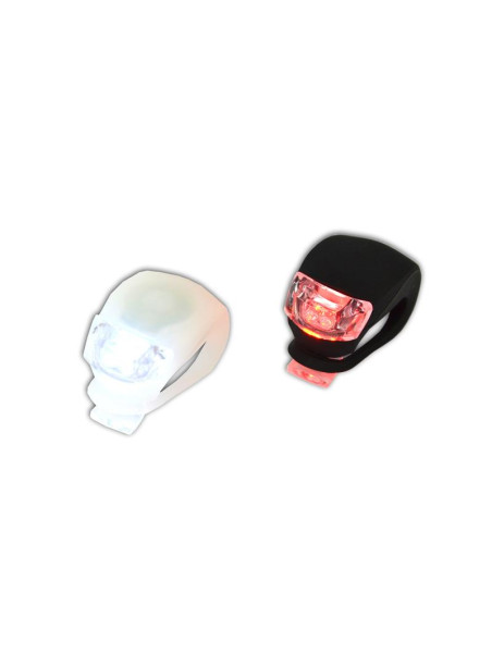 LAMPY 2 LED FROG BIAŁA/CZARNA