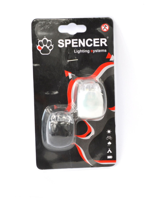 LAMPY 2 LED FROG BIAŁA/CZARNA